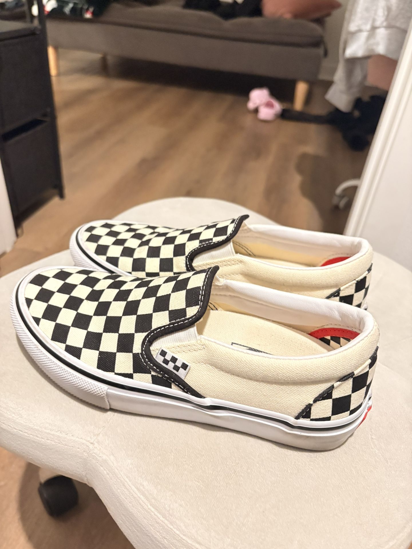 CHECKERED VANS POP CUSH (M-5.5) (W-7.5)