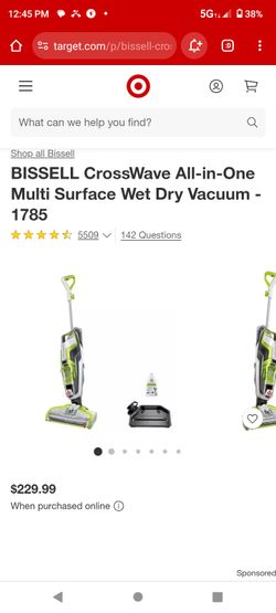 Bissell Crosswave  All In One Vacuum