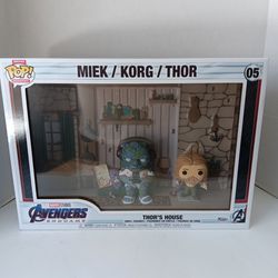 Funko Pop! Meik Korg Thor Moments Deluxe w/ case Marvel Thor's House #05. Figure