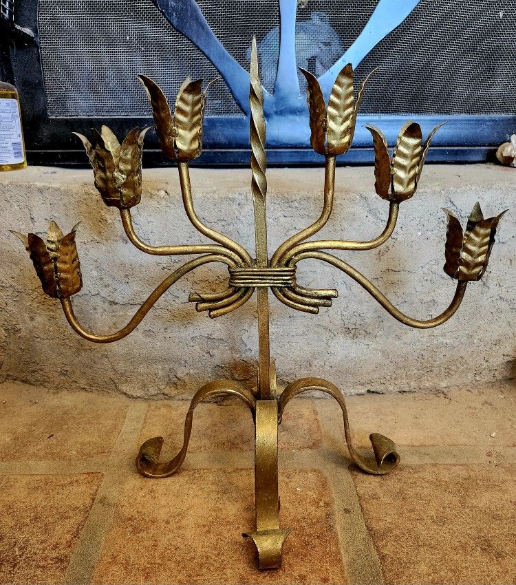 1950's Italian Tole Candelabra-Candleholder