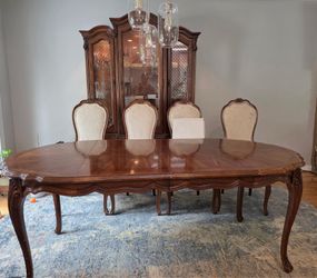 1970’s China hutch and table set
