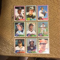 1981 Topps Baseball Card Lot #4 With Stars Of The Era Firm Only $2 