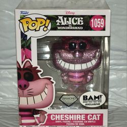 Funko Pop Vinyl Disney Cheshire Cat Diamond Books A Million BAM! Exclusive #1059