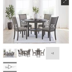 New Ashley Furniture Dining Table And Four Chairs