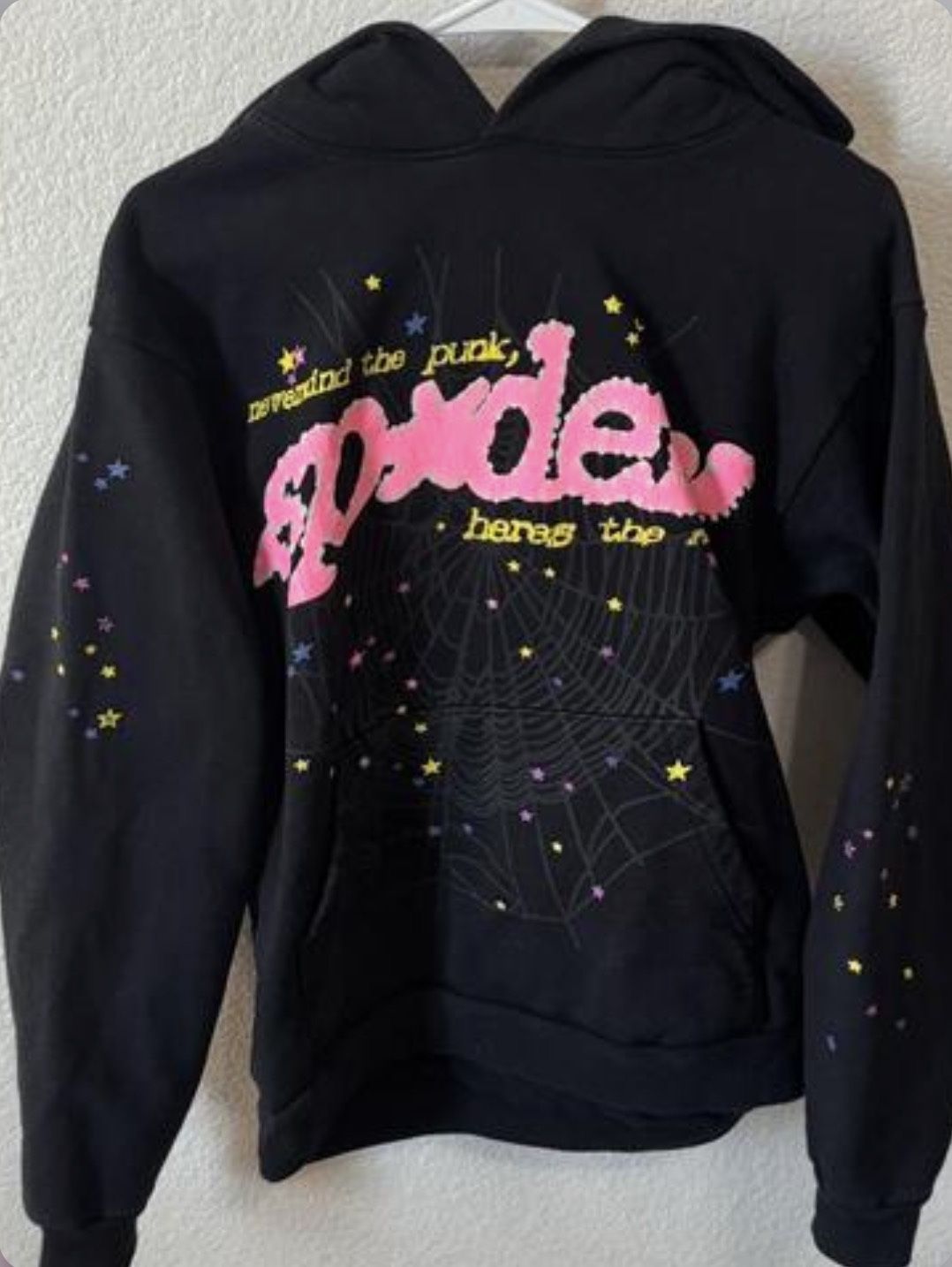 Sp5der Hoodie ‘Black Pink’