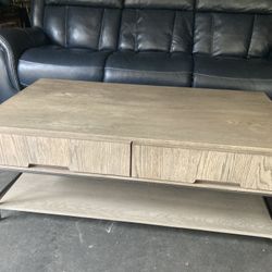 Electric  Recliners On Both Ends Of Couch.  And Tables 