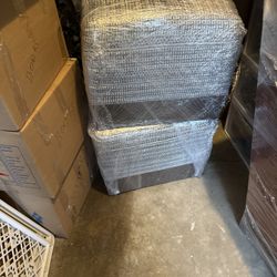 Set Of Two Ottoman Poufs 