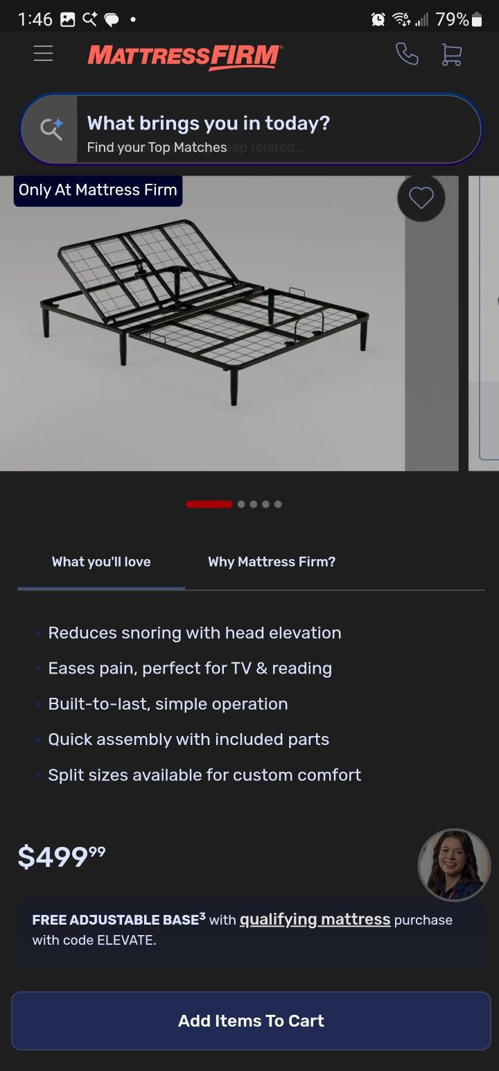 King Size Adjustable Bed Frame- New In Box