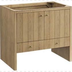 New :: James Martin Hudson 36 "..Natural Oak Single Vanity /sink top not Included