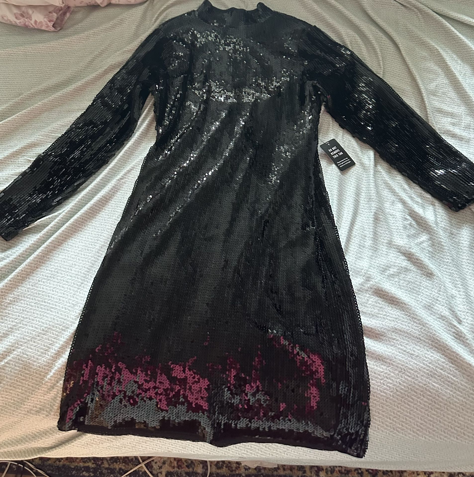 Black Sequin Dress