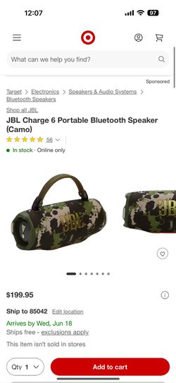 JBL Charge 6 Portable Bluetooth Speaker New Factory Sealed $165 EACH Bocina Bluetooth