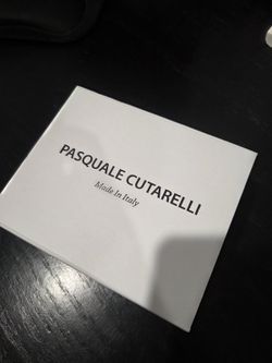 Pasquale Cutarelli Red Leather Belt, Size 38, Made in Italy