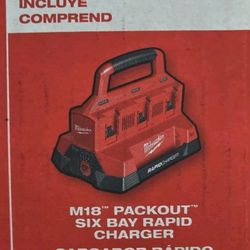 Milwaukee M18 PACKOUT 6 Port Rapid Charger 