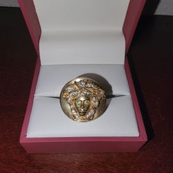 Versace 10k Gold With Emerald Eyes