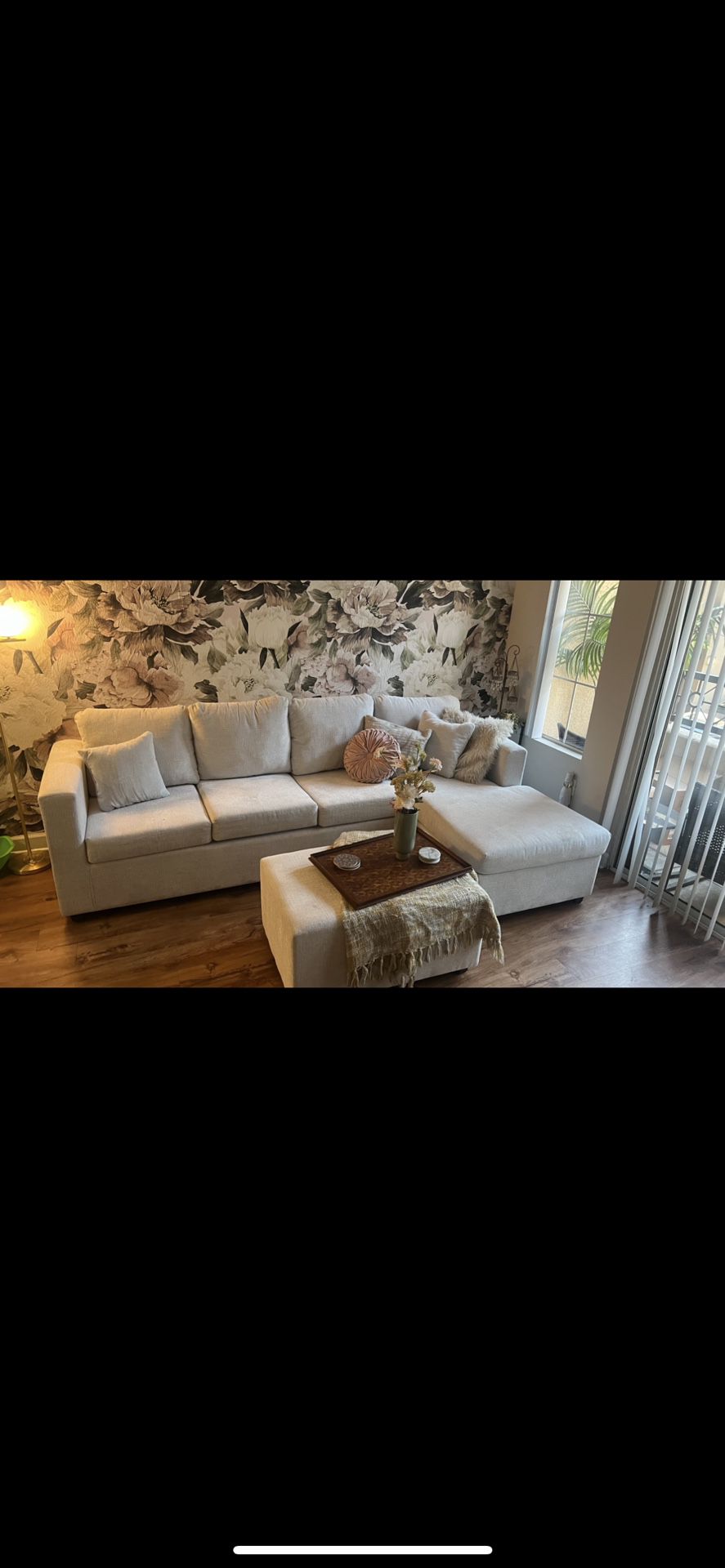 White Small Sectional 