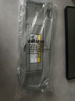 Sun visor Honda Civic 2006-2011, passenger side, light gray color