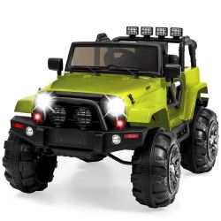 12V Ride On Car - Jeep Style, Sea Green Color