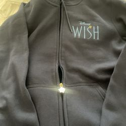 WISH DISNEY  Full Zip HOODIE SWEATSHIRT