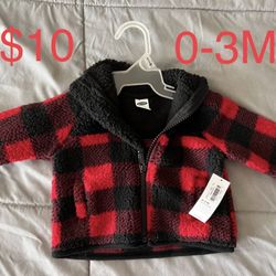 Baby Old Navy Buffalo Plaid Fleece Jacket
