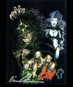 Vintage Comic Card Lot – Evil Ernie “Glow in the Dark” Chromium Set + 7 Marvel Legends Cards