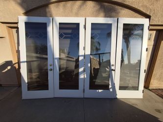 Fiberglass Doors with 1-Lite Tinted Glass