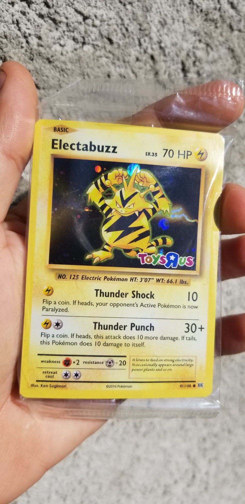 Electabuzz Promo Toys r us Holographic.