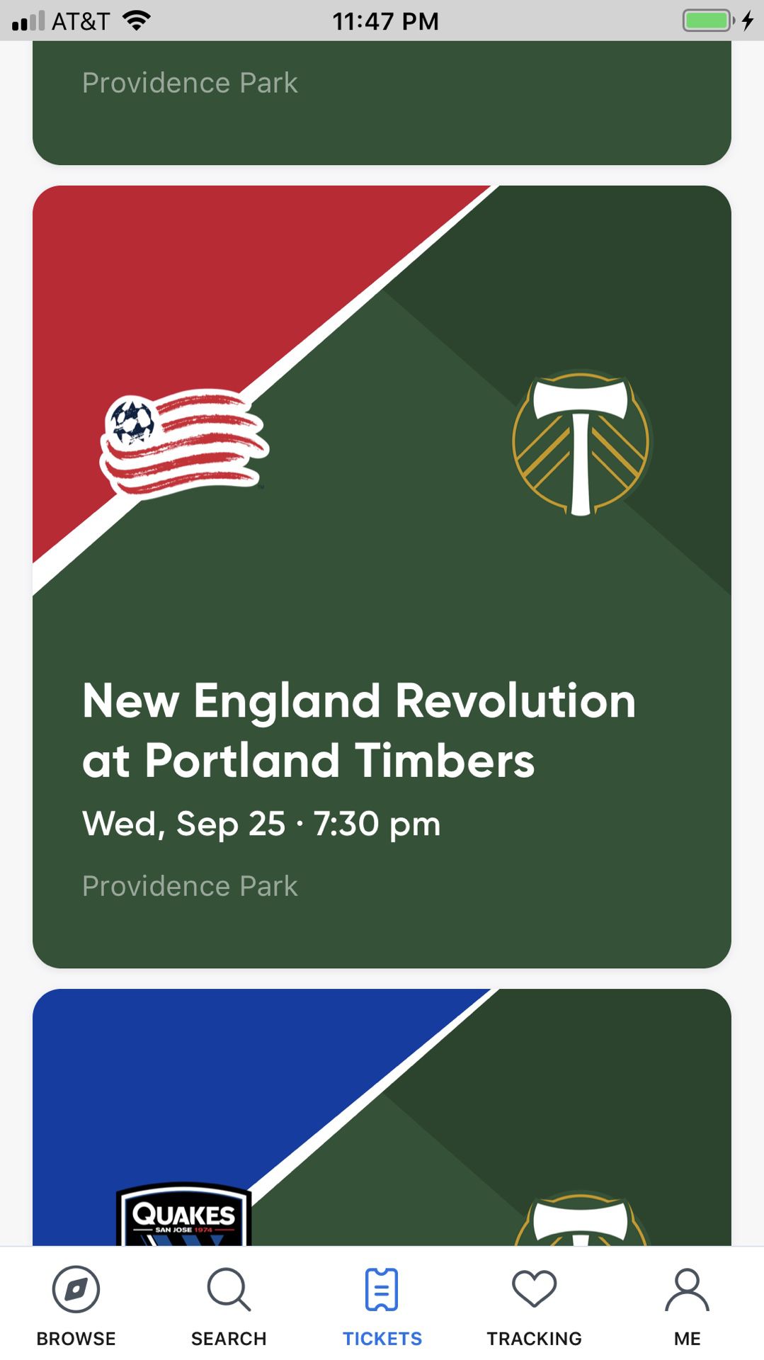 (2) Timbers Army Tickets