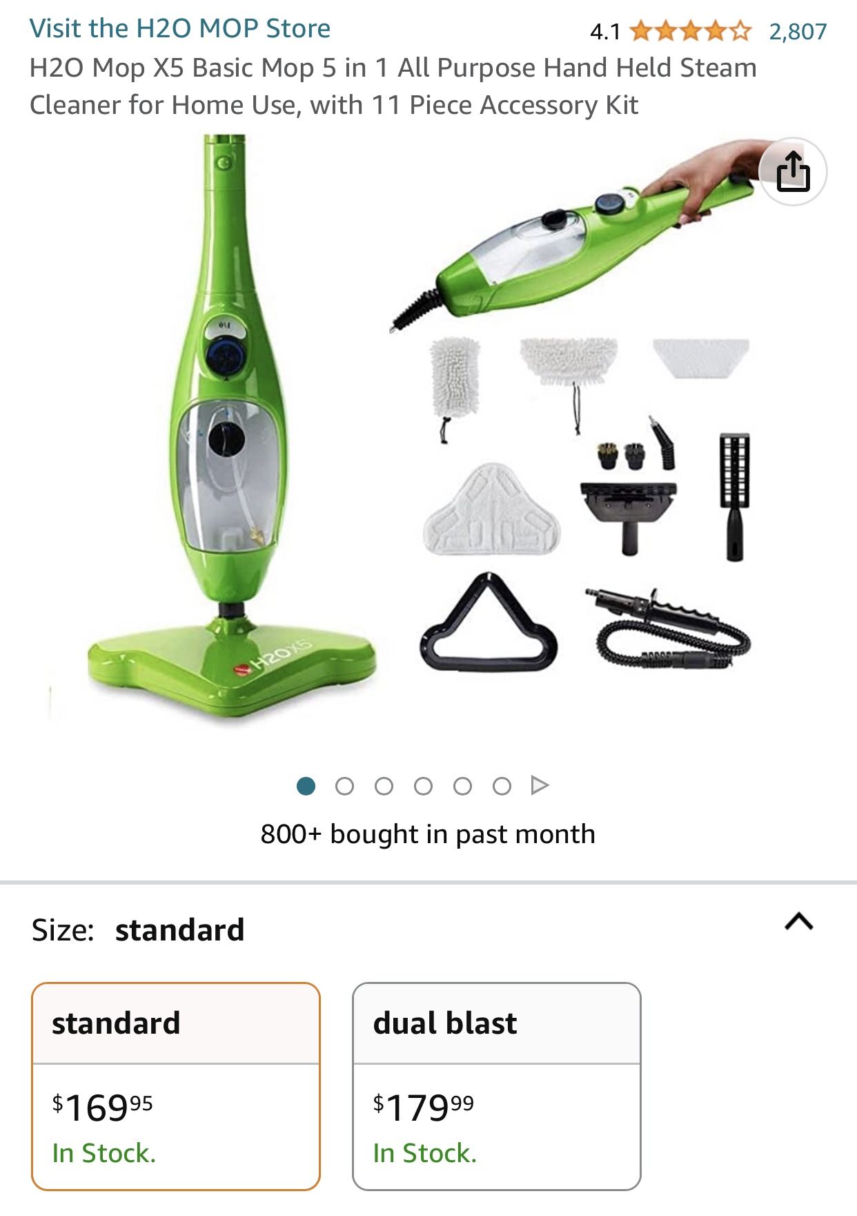 $80 - H2O Mop X5 Elite