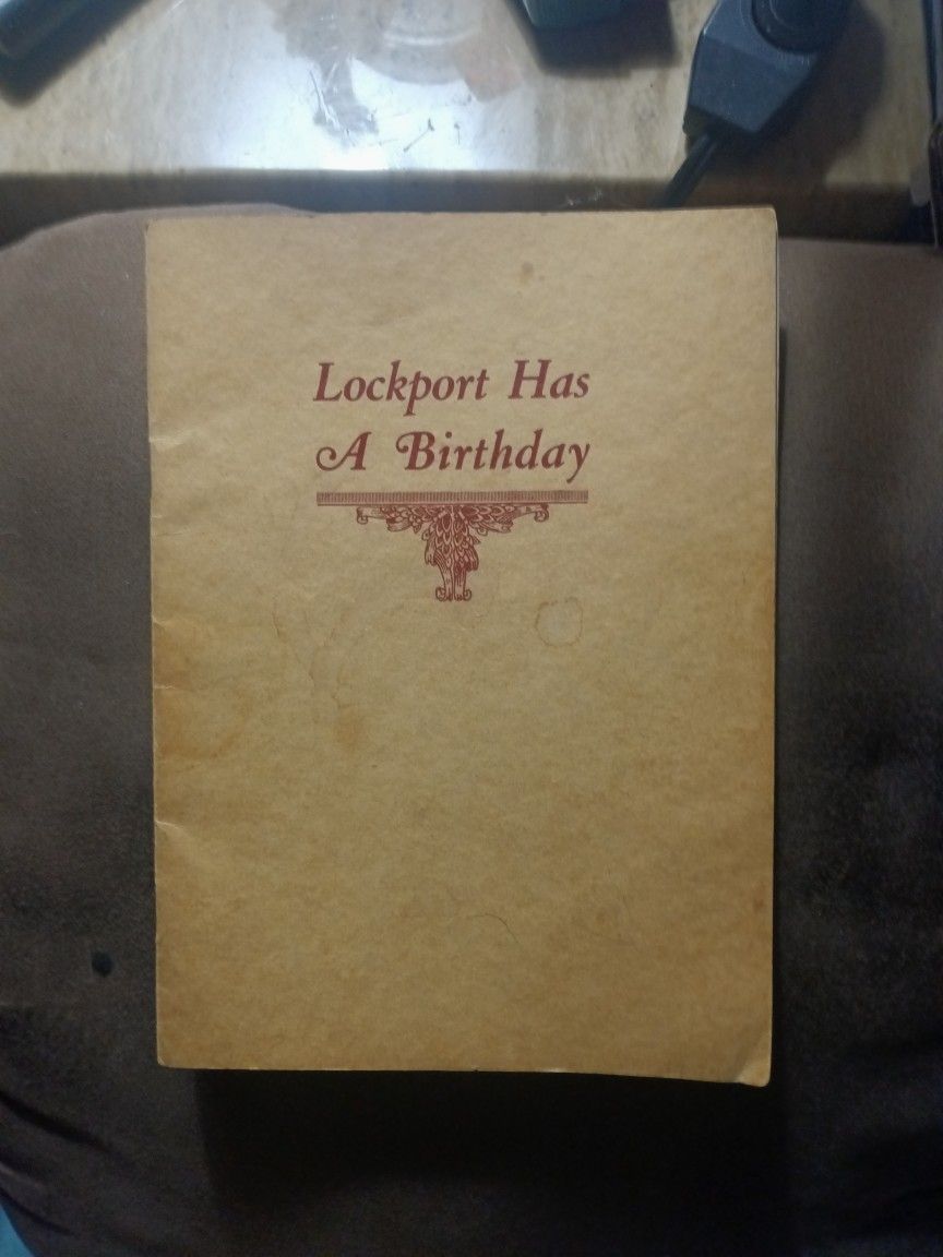 Lockport Has A Birthday 1930 Hand Book.