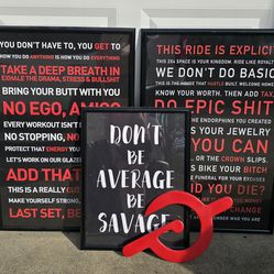 Peloton gym wall art