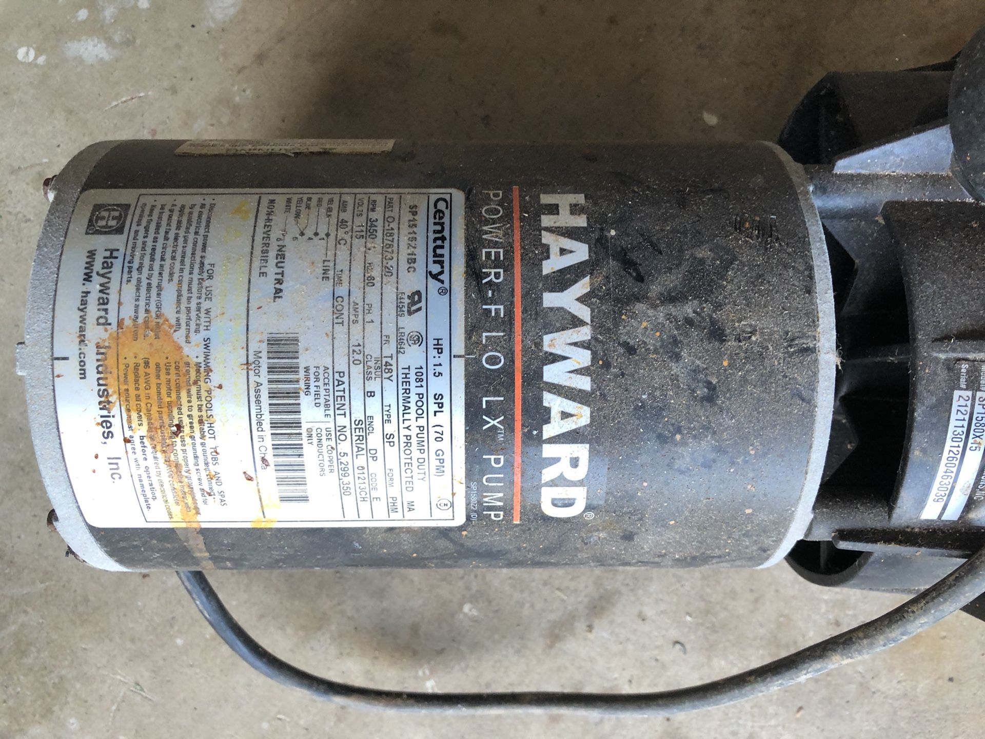 Hayward Power Flo LX Pump
