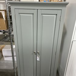 Newly Assembled Bathroom Storage Cabinet Pantry Cupboard with Doors 43”x24”