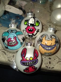 Ahhh Real Monsters Glass Ornaments