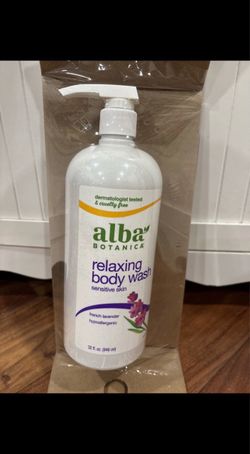 Spa Relaxation Body Wash French Lavender - Alba Botanica 32 Oz With Pump