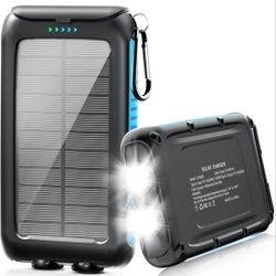Solar Power Bank – 49800mAh, Fast Charge, Waterproof