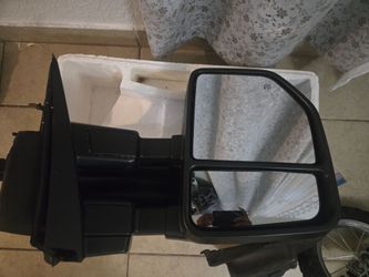 Truck Tow Mirror Black Extendable