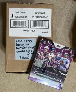 2025 Topps Resurgence football mega box - sealed case of 20