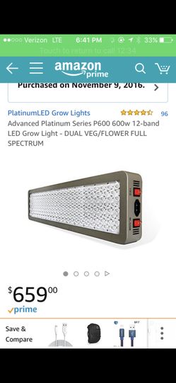 platinum led p600 grow light