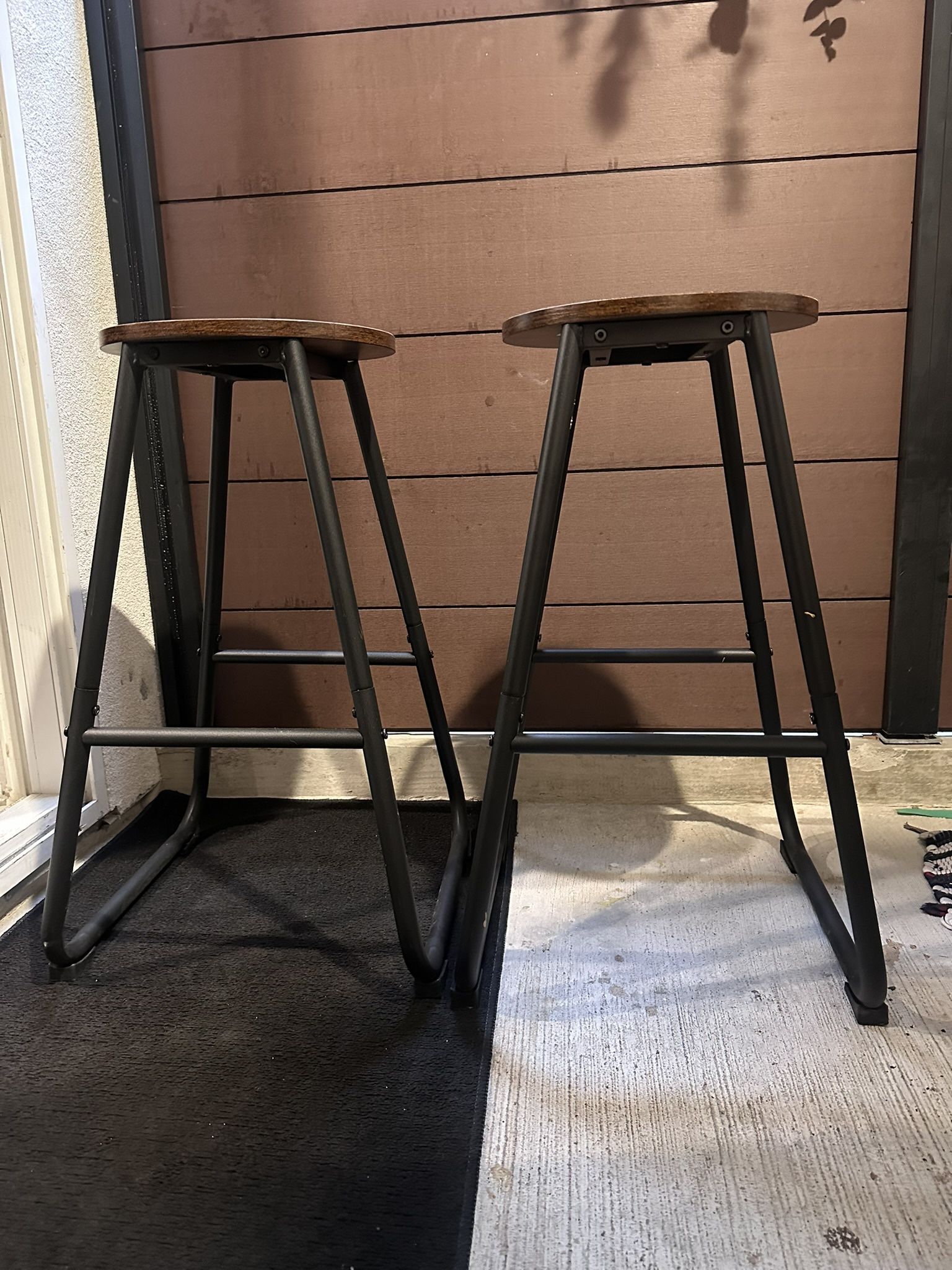 Wooden Bar Stools (2)