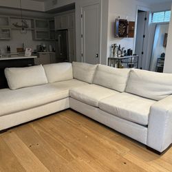Zgallerie sectional White Sofa 