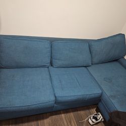 couch with ottoman