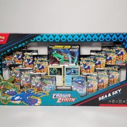 Pokemon Tcg Crown Zenith Sea & Sky Box 