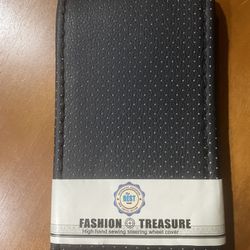 Hand Sewing Steering Wheel Cover (BK)
