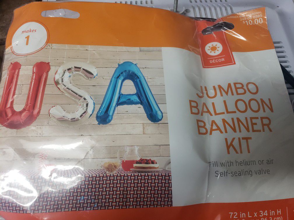 JUMBO U.S.A Mylar Ballon Set