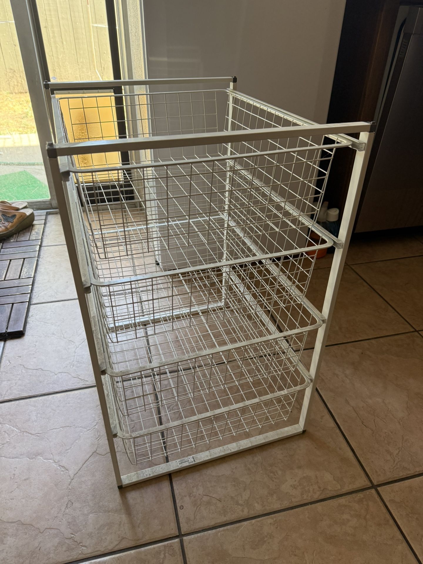 4-Tier Wire Basket Storage Drawer