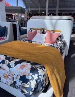 Queen Bed Frame + Box Spring