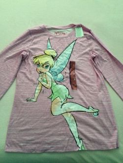 New with tags Disney Tinker Bell Shirt size XL 14-16