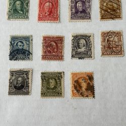 United States Stamps 300-310 All Are Used