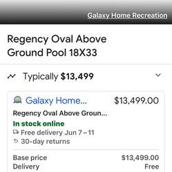 Oval Above Ground Pool