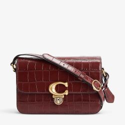 COACH CROCODILE STUDIO SHOULDER BAG 